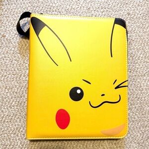 Pokémon Pocket Binder W/ 9 Pocket Game Sport Trading Card Storage Album Pikachu